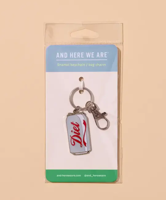 and Here We Are - AHW AHW ACKC - Diet Soda Can Bag Charm Keychain