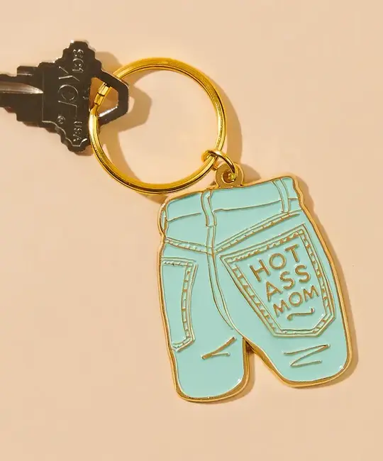 and Here We Are - AHW AHW ACKC - Hot Ass Mom Jean Keychain Bag Charm