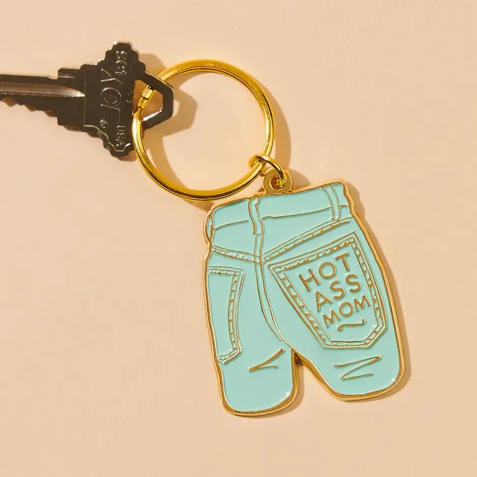 and Here We Are - AHW AHW ACKC - Hot Ass Mom Jean Keychain Bag Charm