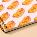 and Here We Are - AHW AHW NBLI - Hot Dog Spiral Notebook, lined