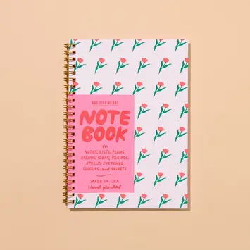 and Here We Are - AHW AHW NBLI - Printemps Tulip Spiral Notebook, lined