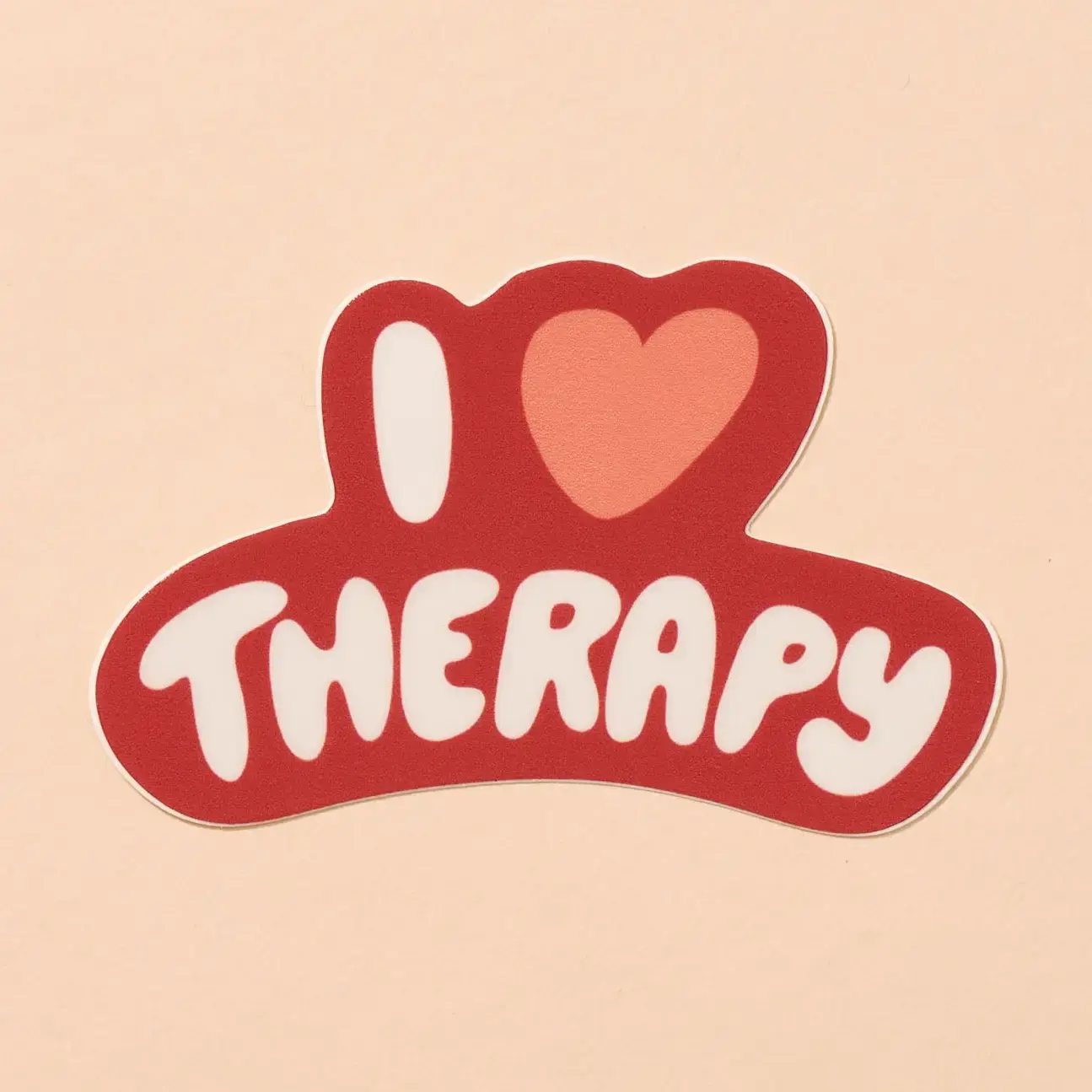 and Here We Are - AHW AHW ST -  I Heart Therapy Sticker