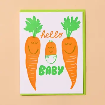and Here We Are - AHW AHWGCBA0016 - Carrots Baby Card
