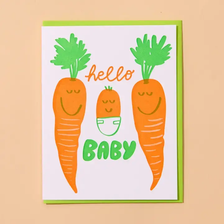 and Here We Are - AHW AHWGCBA0016 - Carrots Baby Card