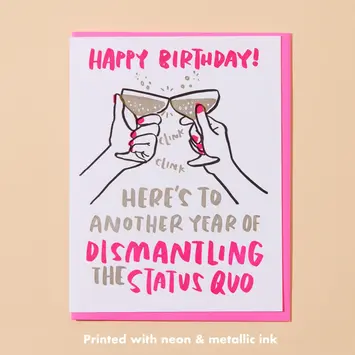 and Here We Are - AHW AHWGCBI0010 - Status Quo Birthday Card