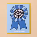 and Here We Are - AHW AHWGCCO0007 - Your Fan Club Ribbon Congratulations Card
