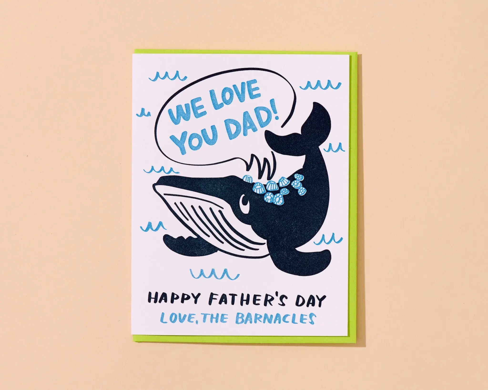 and Here We Are - AHW AHWGCFD0010 - Barnacles Whale Father's Day Card