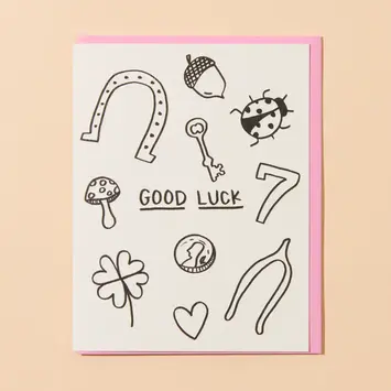 and Here We Are - AHW AHWGCGL0001 - Charms Good Luck Card