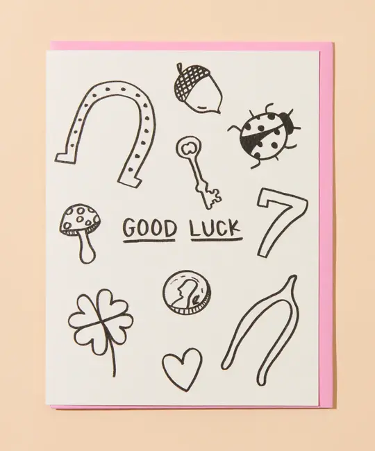 and Here We Are - AHW AHWGCGL0001 - Charms Good Luck Card