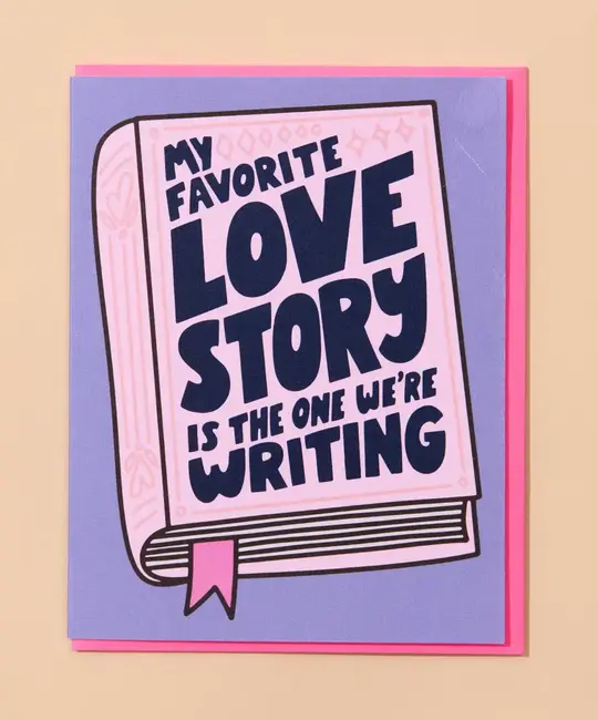 and Here We Are - AHW AHWGCLO0022 - Our Love Story Book Love Card