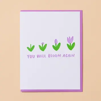 and Here We Are - AHW AHWGCMI0018 - You Will Bloom Again Tulip Card