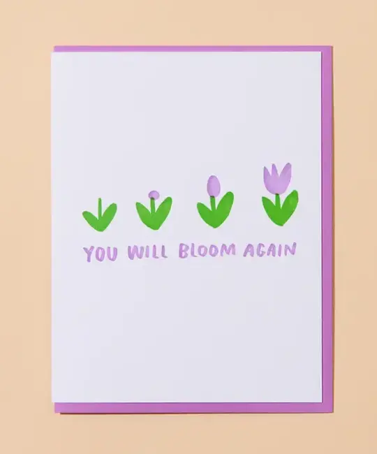 and Here We Are - AHW AHWGCMI0018 - You Will Bloom Again Tulip Card