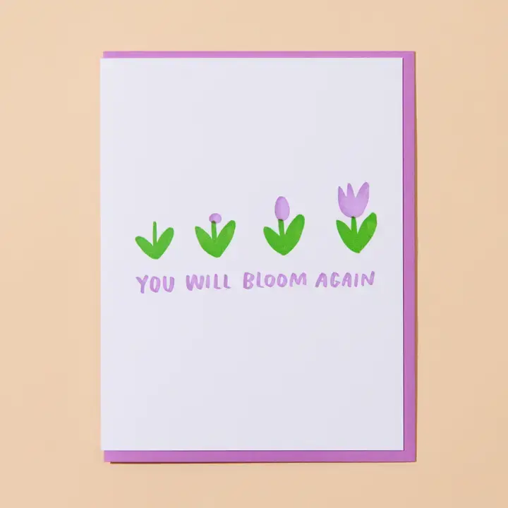 and Here We Are - AHW AHWGCMI0018 - You Will Bloom Again Tulip Card