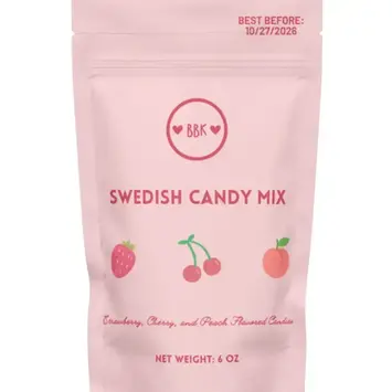 Boca Bear Kids - BBK BBK FAD - Strawberry, Peach, & Cherry Swedish Candy Mix (6 oz.)
