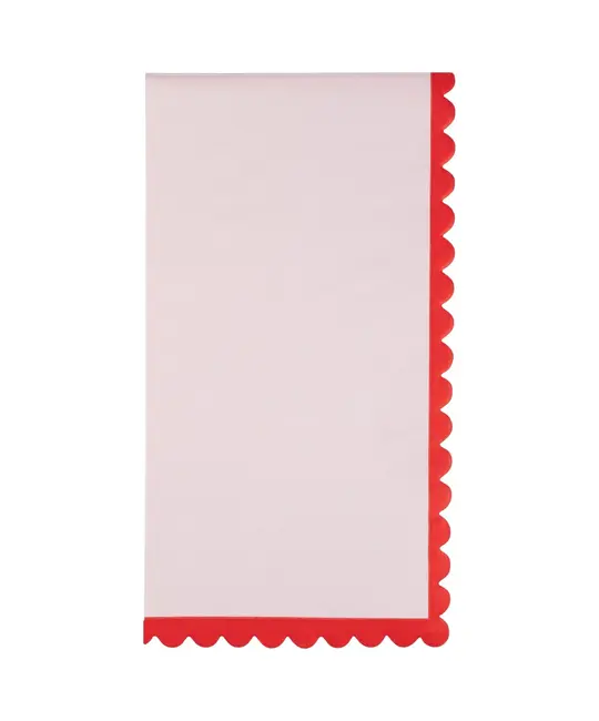 My Minds Eye - MME MME PSNA - Ripple Edge Pink Red Guest Dinner Napkins