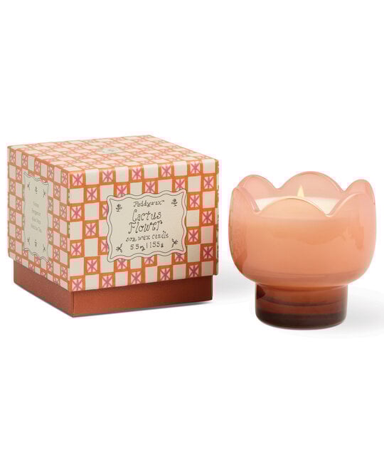 Paddywax - PA PA CALA - Tulip Glass Candle, Cactus Flower Pink