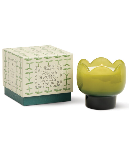 Paddywax - PA PA CALA - Tulip Glass Candle, Verbena & Lemongrass Green