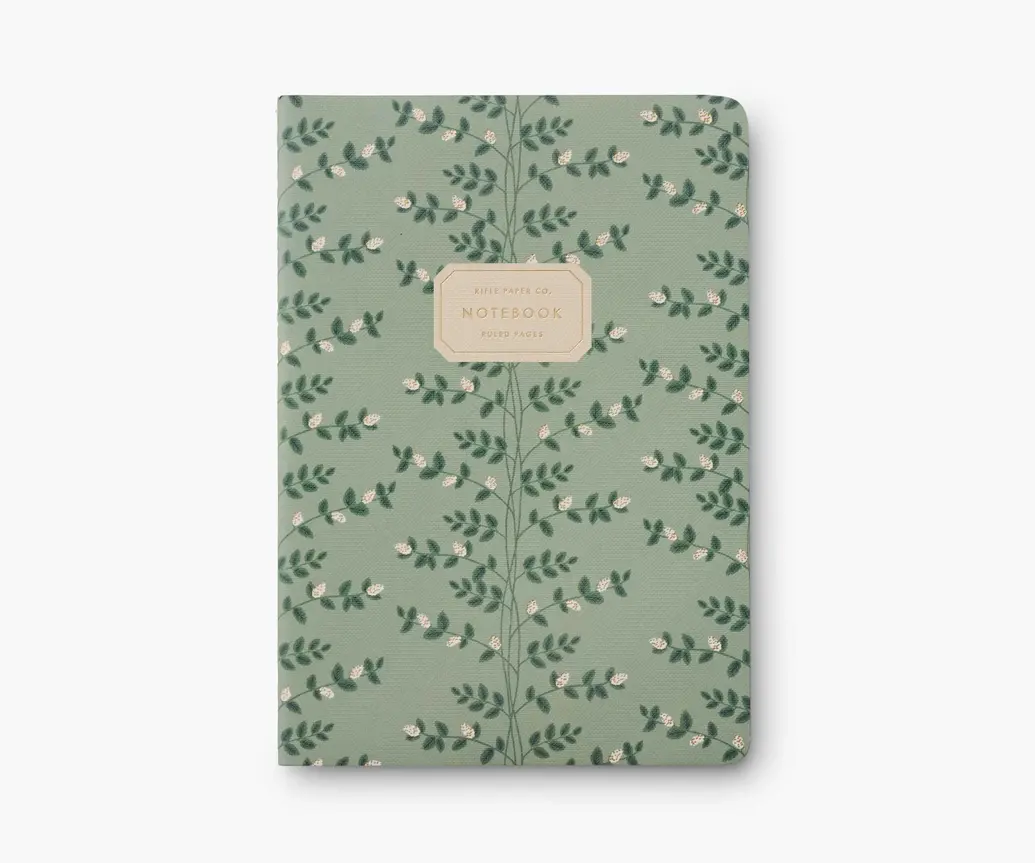 Rifle Paper Co - RP RP NBLI - Dahlia Stitched Lined Notebooks, Set of 3