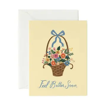 Rifle Paper Co - RP RPGCGW0002 - Feel Better Basket Get Well Card