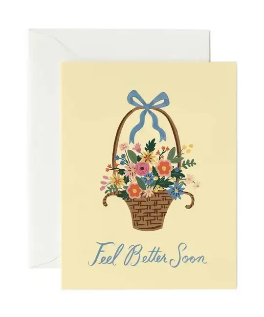 Rifle Paper Co - RP RPGCGW0002 - Feel Better Basket Get Well Card