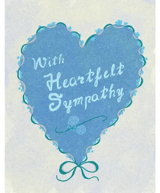 Small Adventure - SMA SMAGCSY0002 - Heartfelt Blue Sympathy Card