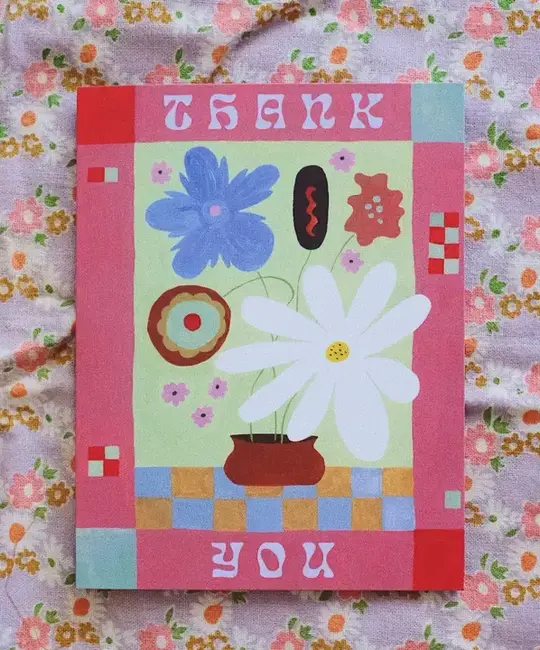 Small Adventure - SMA SMAGCTY0010 - Blooms Vase Thank You Card