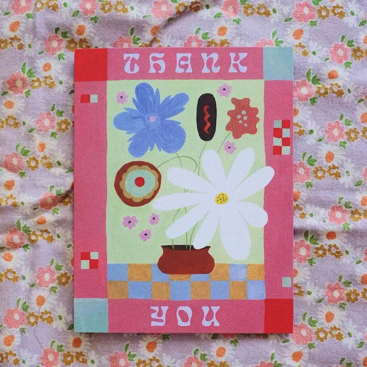 Small Adventure - SMA SMAGCTY0010 - Blooms Vase Thank You Card