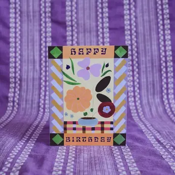 Small Adventure - SMA SMAGCBI0032 - Blooms Birthday Card