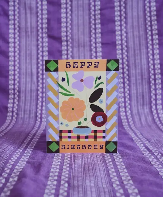 Small Adventure - SMA SMAGCBI0032 - Blooms Birthday Card