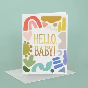 Idlewild Co - ID IDGCBA - Shapes Hello Baby Card