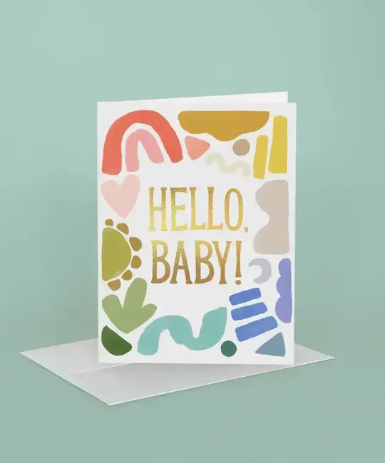 Idlewild Co - ID IDGCBA - Shapes Hello Baby Card