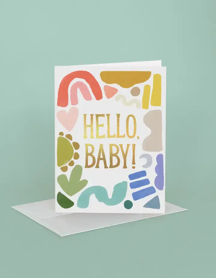 Idlewild Co - ID IDGCBA - Shapes Hello Baby Card