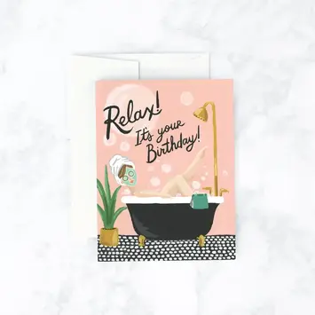 Idlewild Co - ID IDGCBI0017 - Bubble Bath Birthday Card