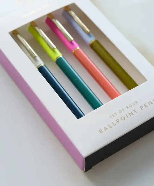 Idlewild Co - ID ID OS - Tokyo City Pallet Pens, Set of 4 Ballpoint Pens