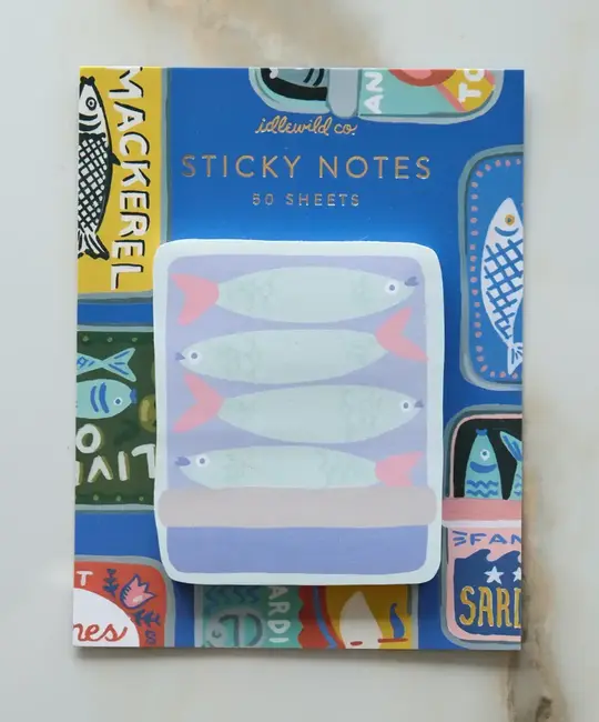 Idlewild Co - ID ID OS - Tinned Fish Die-Cut Sticky Notepad