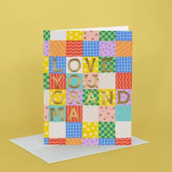 Idlewild Co - ID IDGCMD - Grandma Patchwork Mother's Day Card