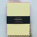 Idlewild Co - ID ID NP - Citron + Hot Coral Mini Wave Edge Painted Notepad
