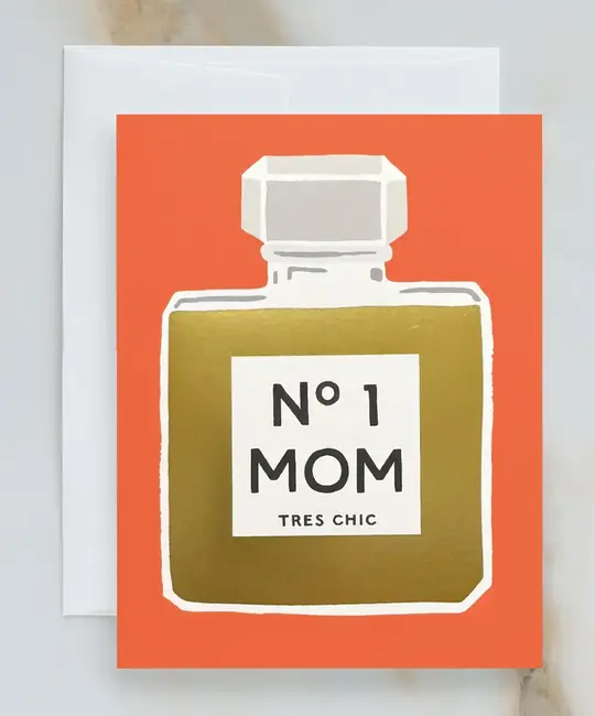 Idlewild Co - ID IDGCMD0013 - No. 1 Mom Fragrance Bottle Mother's Day Card