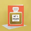 Idlewild Co - ID IDGCMD0013 - No. 1 Mom Fragrance Bottle Mother's Day Card