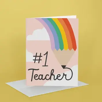 Idlewild Co - ID IDGCMI - Rainbow Pencil Teacher Card