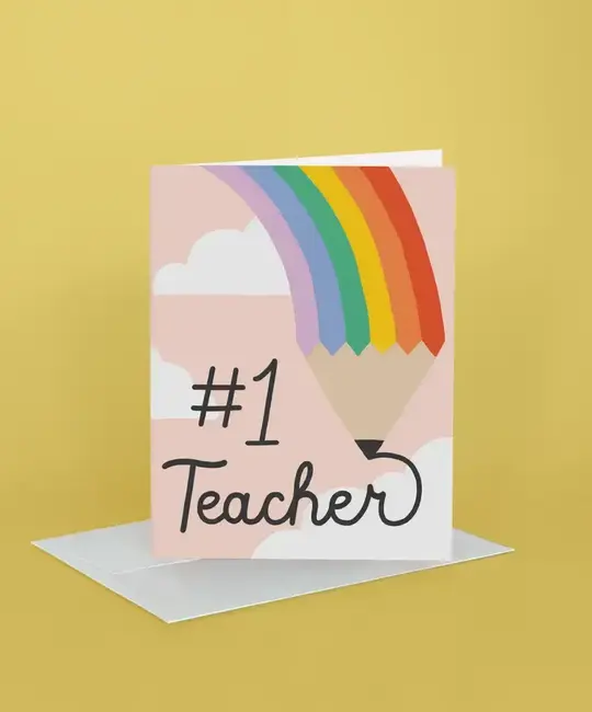 Idlewild Co - ID IDGCMI - Rainbow Pencil Teacher Card