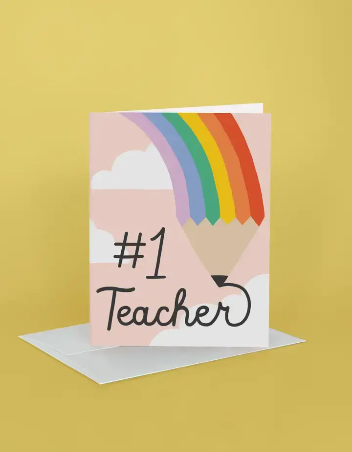 Idlewild Co - ID IDGCMI - Rainbow Pencil Teacher Card