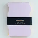 Idlewild Co - ID ID NP - Pink + Yellow Wavy Edge Painted Notepad