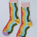 Idlewild Co - ID ID AC - Rainbow Waves Crew Socks