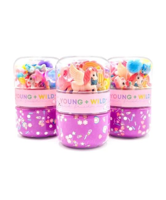 Young + Wild and Friedman - YWF YWF BKTO - Unicorn Grab & Go Sensory Dough Jar