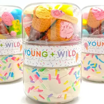 Young + Wild and Friedman - YWF YWF BKTO - Ice Cream Grab & Go Sensory Dough Jar