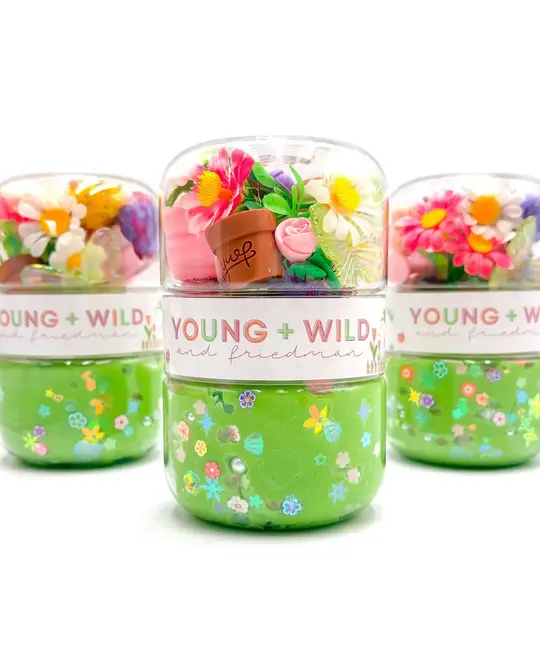 Young + Wild and Friedman - YWF RESTOCKING SOON! Gardening Grab & Go Sensory Dough Jar