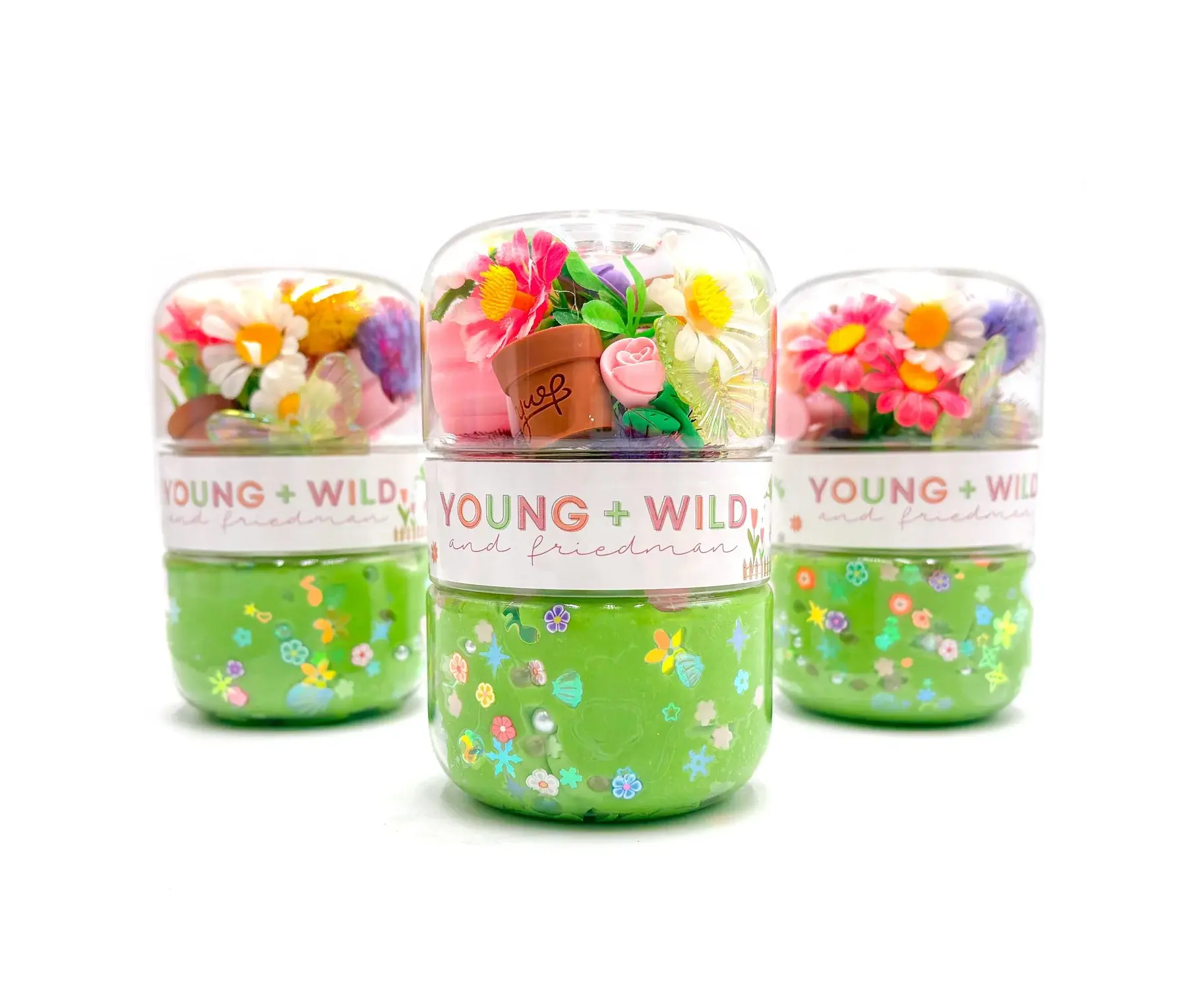 Young + Wild and Friedman - YWF YWF BKTO - Gardening Grab & Go Sensory Dough Jar