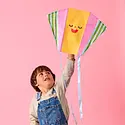 Kikkerland KI TO - Funny Faces Pocket Kite (Assorted Styles)