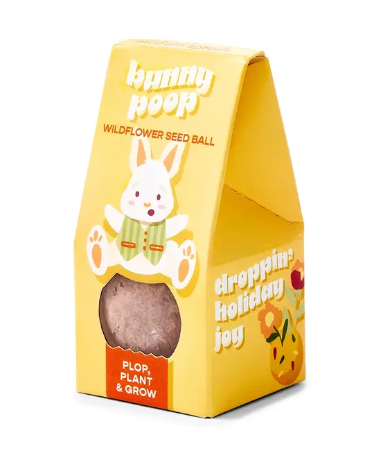 Modern Sprout - MOS MOS GO - Easter Plops Wildflower Seed Ball, Bunny Poop